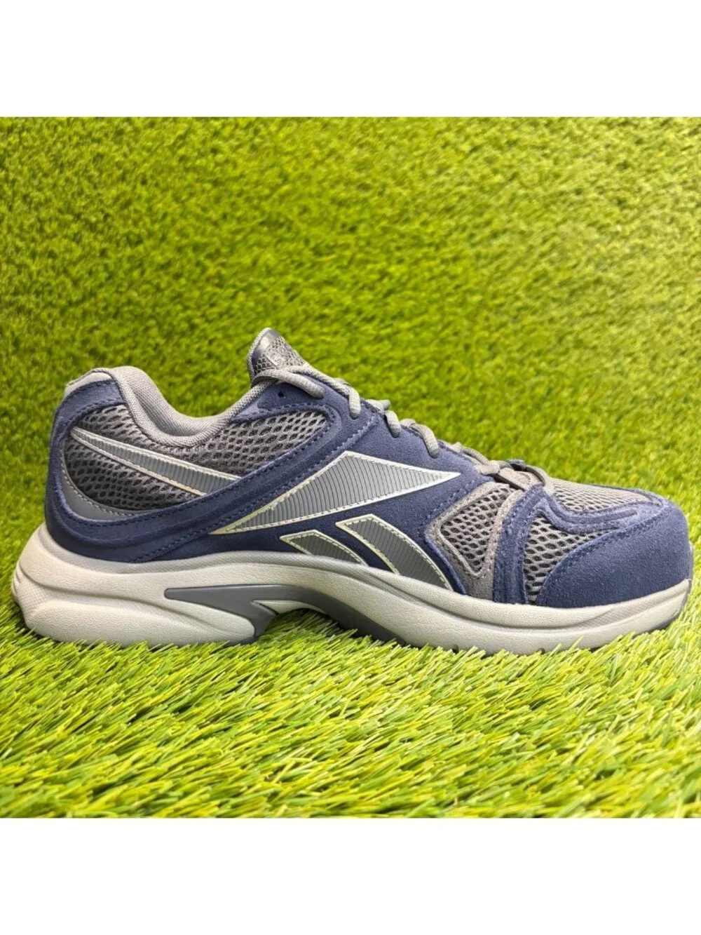 Reebok Premier Road Plus VI Mens Size 10E Blue Composite Safety Toe Work Shoes